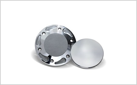 Polished 45T pulley/idler pulley covers for 2.25